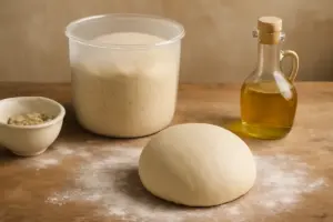 Impasto pizza fatto in casa con poco lievito: il metodo di maturazione che la rende più leggera