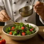 Dressare l’insalata come uno chef: il procedimento che distribuisce davvero sapori e aromi