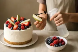 Come decorare torte con frutta fresca senza che annerisca? Il metodo invisibile ma efficace
