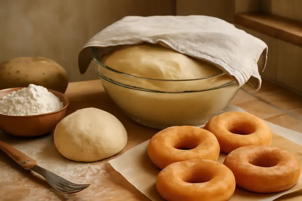Scopri la ricetta delle ciambelle di patate tipiche abruzzesi: il riposo indispensabile dell’impasto