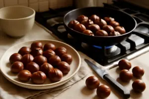 Castagne in cucina: come utilizzarle senza che si spacchino nella cottura